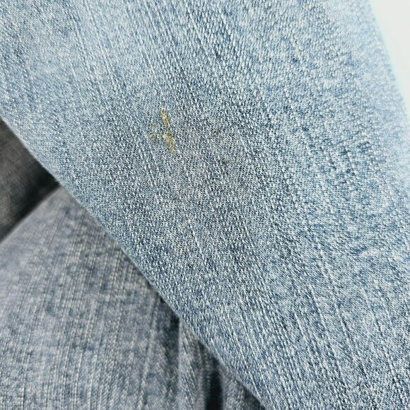 Torrid Denim Bermuda Jean Shorts Jorts DIY 26 Blue Distressed Cotton Stretchy - Picture 8 of 12